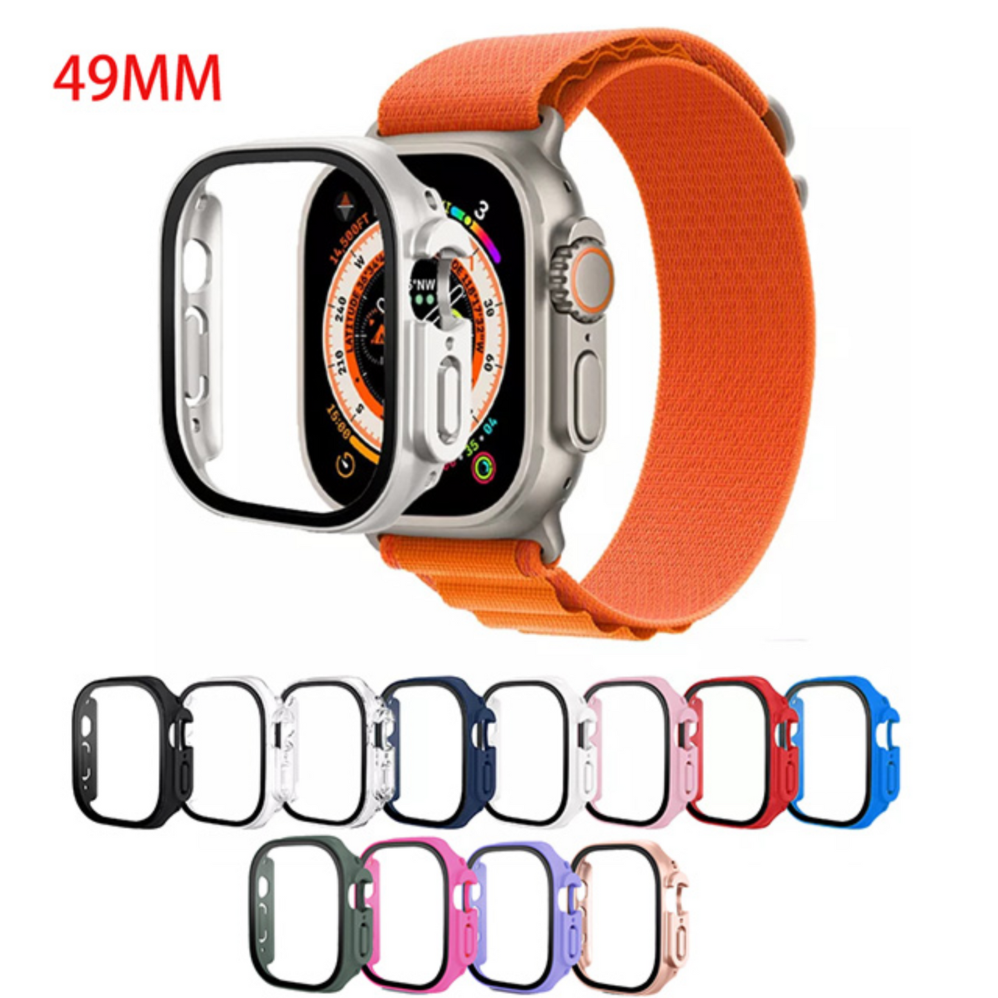 49MM Glass Covered Case for Apple Watch Ultra 1/Ultra 2 | 750032