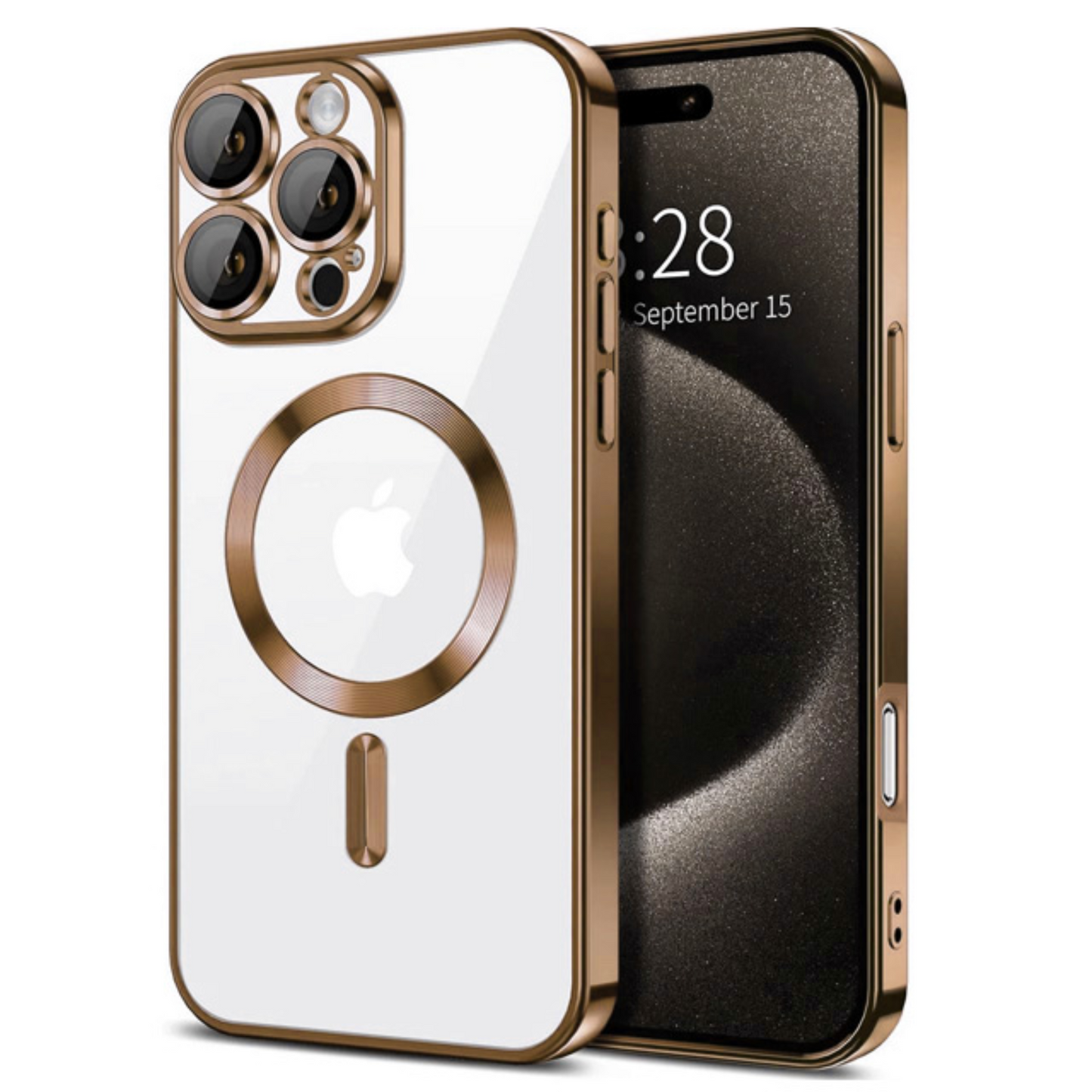 Case iPhone 16 Pro Max | Magnetic Chrome TPU Camera | 756125