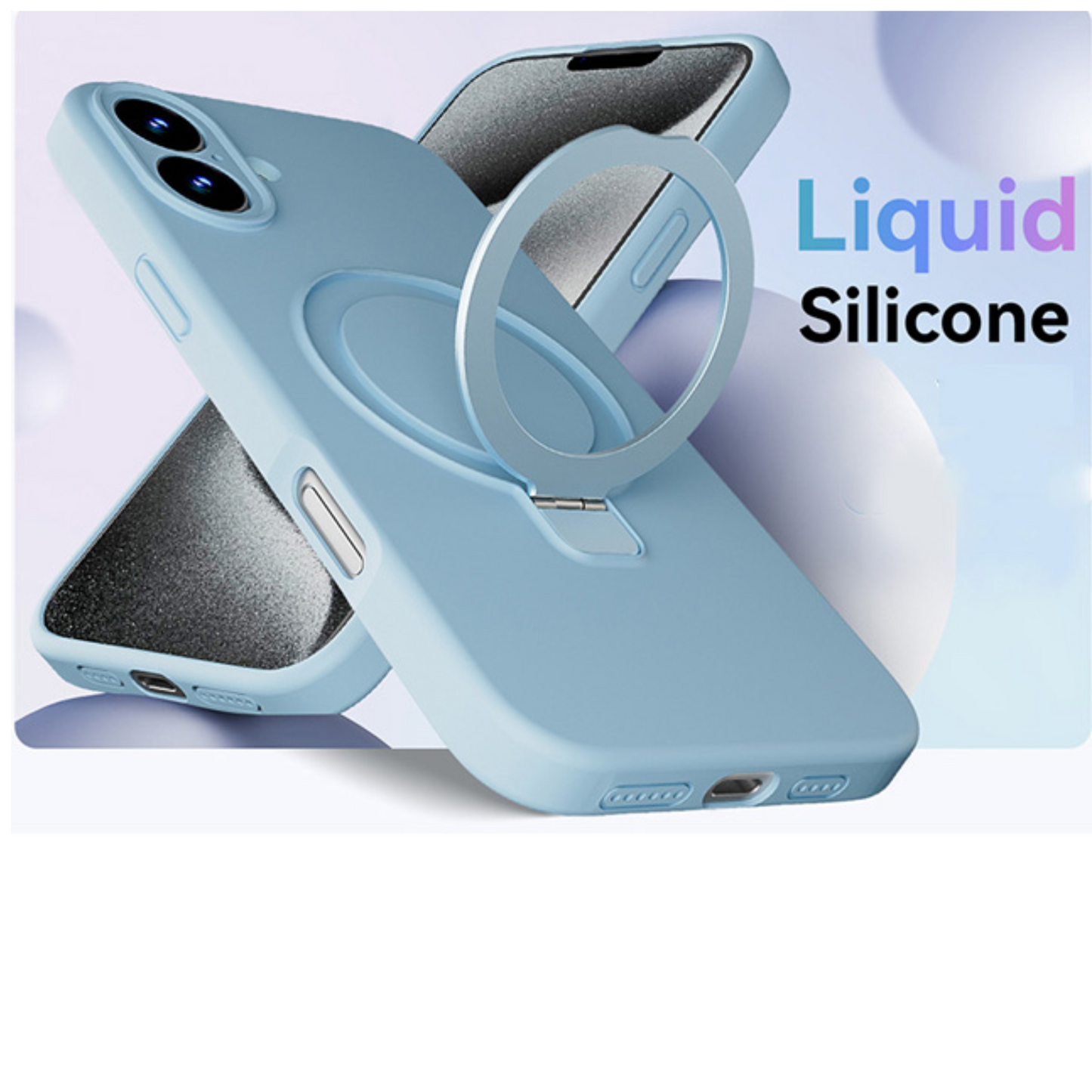 Case iPhone 16 | Silicone Ringstand Magnetic | 753211